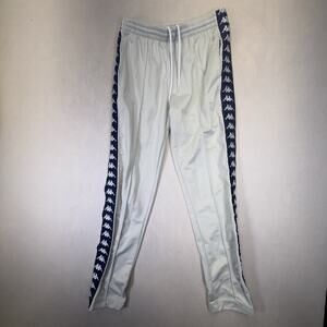 Kappa Men Pants MEDIUM Beige Logo Embroidery Jogger Tape Gorpcore
